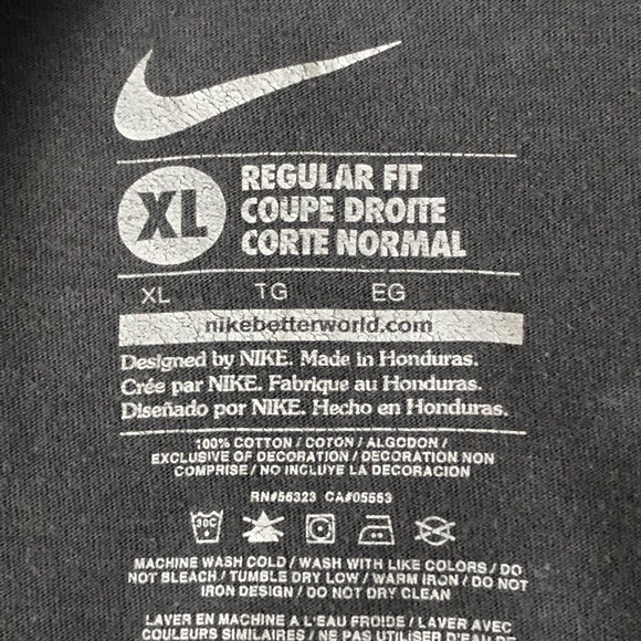 Nike Tee Shirt Mens XL Better World Graphic Spellout Short Sleeves - Picture 5 of 5